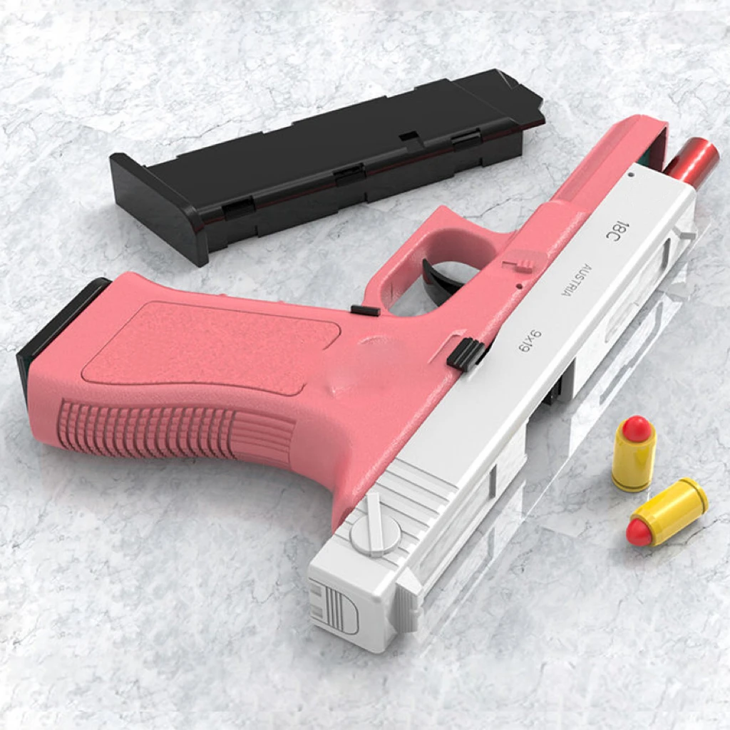 자동 탄피 배출 권총 장난감 총 블래스터 모델 소품 성인 어린이 야외 CS 게임 인터랙티브 소품 선물 소년용