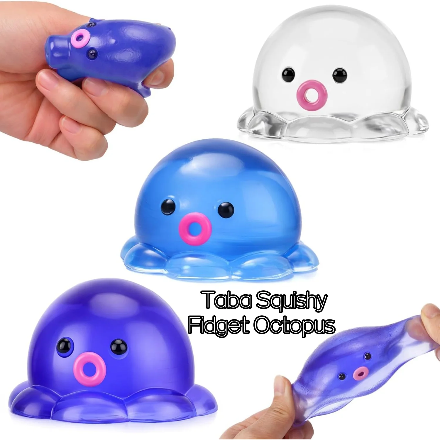 

Octopus Stress Balls for Adults Kids Taba Squishy Fidget Toys for Anxiety Relief, Cute Squeeze Ball for Classroom Prize Birthday