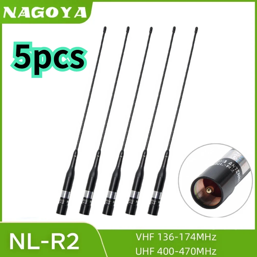5pcs Nagoya NL-R2 High Gain Dual Band 144/430Mhz Ham Radio 100W UHF PL259 Connector Antenna for  TYT ICOM Wouxun Mobile Radio