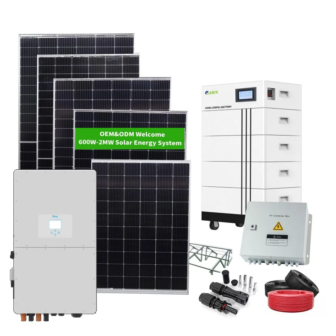 Low Cost All in One Solar Energy Storage System Home Battery Backup Power Integrated Solar Power System Solution