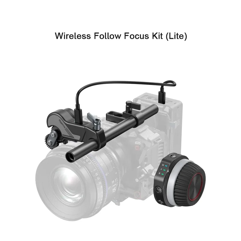 SmallRig Wireless Follow Focus Kit Lite for Precise and Low-Latency Focusing Video Shooting 21H Standby Time for Zoom Lens 4296