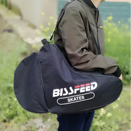 Imagen 2 del producto Liquidación, patinaje sobre hielo, patín de velocidad, bolsa para zapatos, almohadilla de hombro para habitación individual, bolso de hombro individual de nailon Oxford para niños adultos