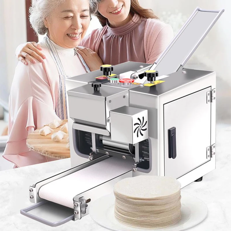 Imitação Handmade Dumpling Skin Machine, Máquina de pele de bolinho comercial, Envoltório de bolinho grande, 60-160mm