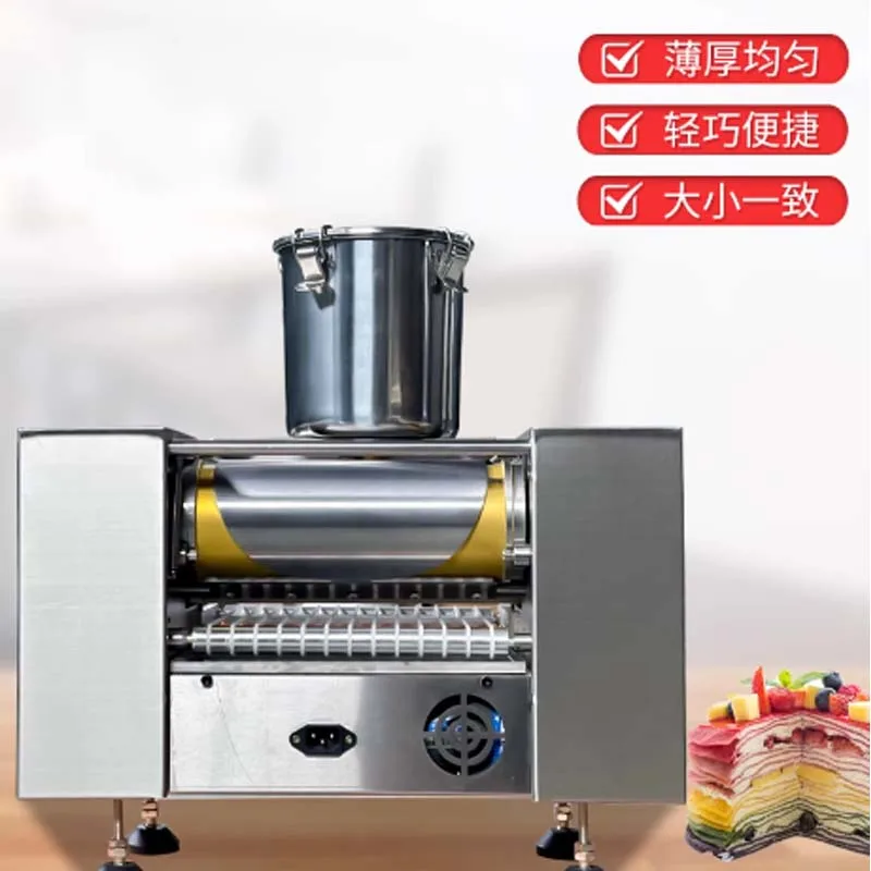 Commercial Automatic Mini Mille Crepe Cake Machine Automatique Thousand Layer Cake Pancake Skin Board Crepe Maker Making Machine
