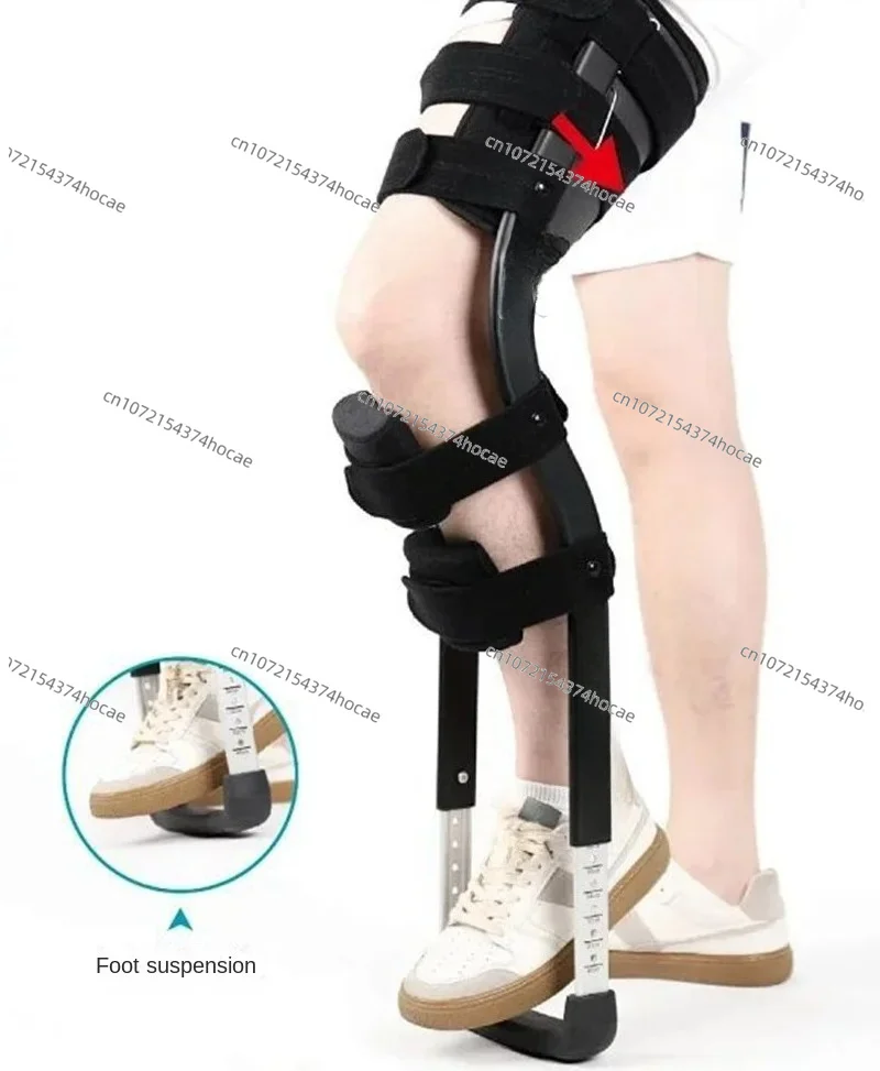 Rehabilitation Mobility Aids Knee Walker Single-Leg Telescoping Assisted Walking Training Stick Hands Free Crutch