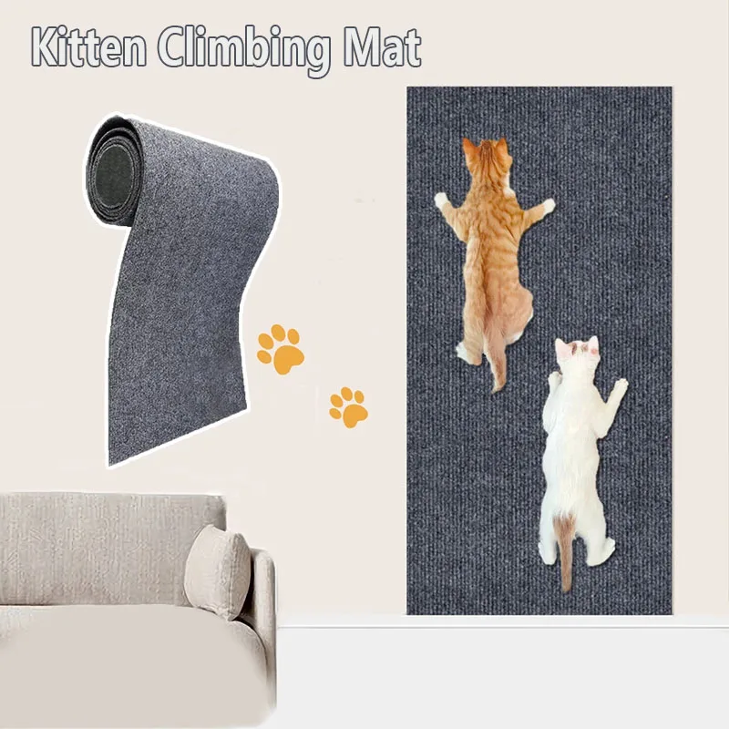 Anti Katze Scratch Board Sofa Schutz Kätzchen Klettern Matte Pfoten Schärfen Diy Cut Geklebt Wand Teppich Pet Scratch Board Katzen Spielzeug