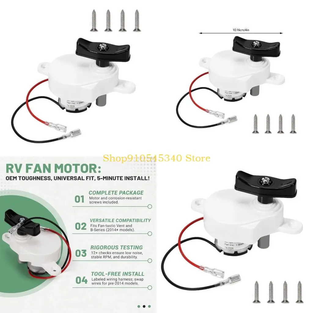 

U2JA Roof Vehicle Vent Fan Motor K6010 81 For Popular B Series 17 Rotations Per 60 Seconds Ventilation System