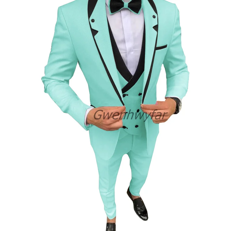 

Gwenhwyar 2022 Latest Design Fashion Men Suits For Wedding Groom Tuxedo Slim Fit Terno Masculino Prom Party Best Men 3 Pieces