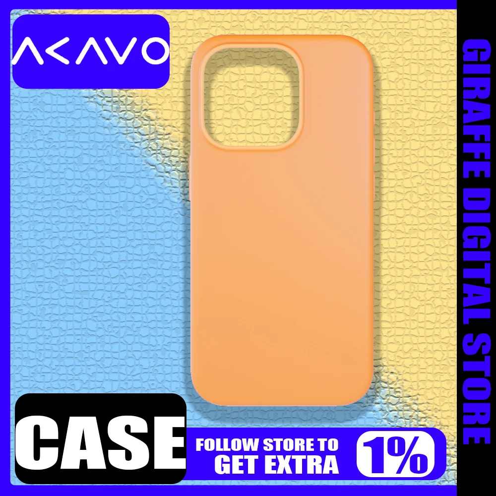 

AKAVO Silicone Case Cover iPhone 15promax Case Magsafe Magnetic Wireless Charging iPhone15pro Cover Custom Anti-drop Gifts