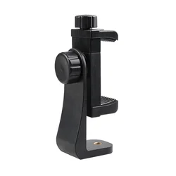 Universal Smartphone Cell Phone Mount Holder Adapter for Tripods or Stands With Standard 1/4 Inch Mount Screw Can Rotates