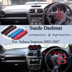 For Subaru Impreza Wrx STi GD GG G2 2002 2003 2004-2007 Suede Dashmat Dash Mat Cover Dashboard Pad Carpet Car Styling Accessory