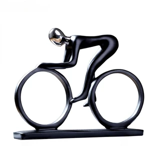 Modern resin abstract statue for cyclist, cyclist statue, office statuette, living room 6 Main Sales Decorative Bike - №2