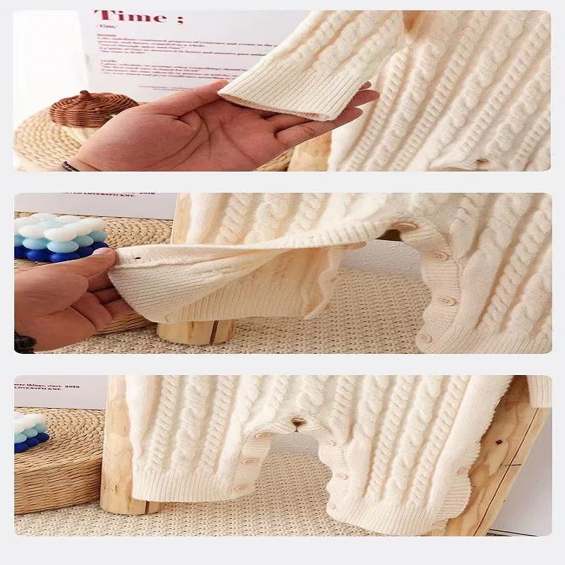 ملابس ربيعية للأطفال، سترات، تريكو، بذلة من قطعة واحدة للفتيات الصغيرات، ملابس زحف لحديثي الولادة، ملابس نزهة أميرة الربيع والخريف