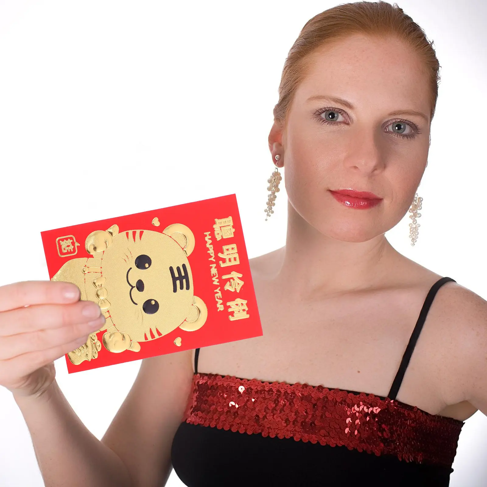 

60Pcs Chinese New Year Red Envelopes Tiger Pattern Spring Festival Money Packets Gift Cash Packet Festive Red Packet Party
