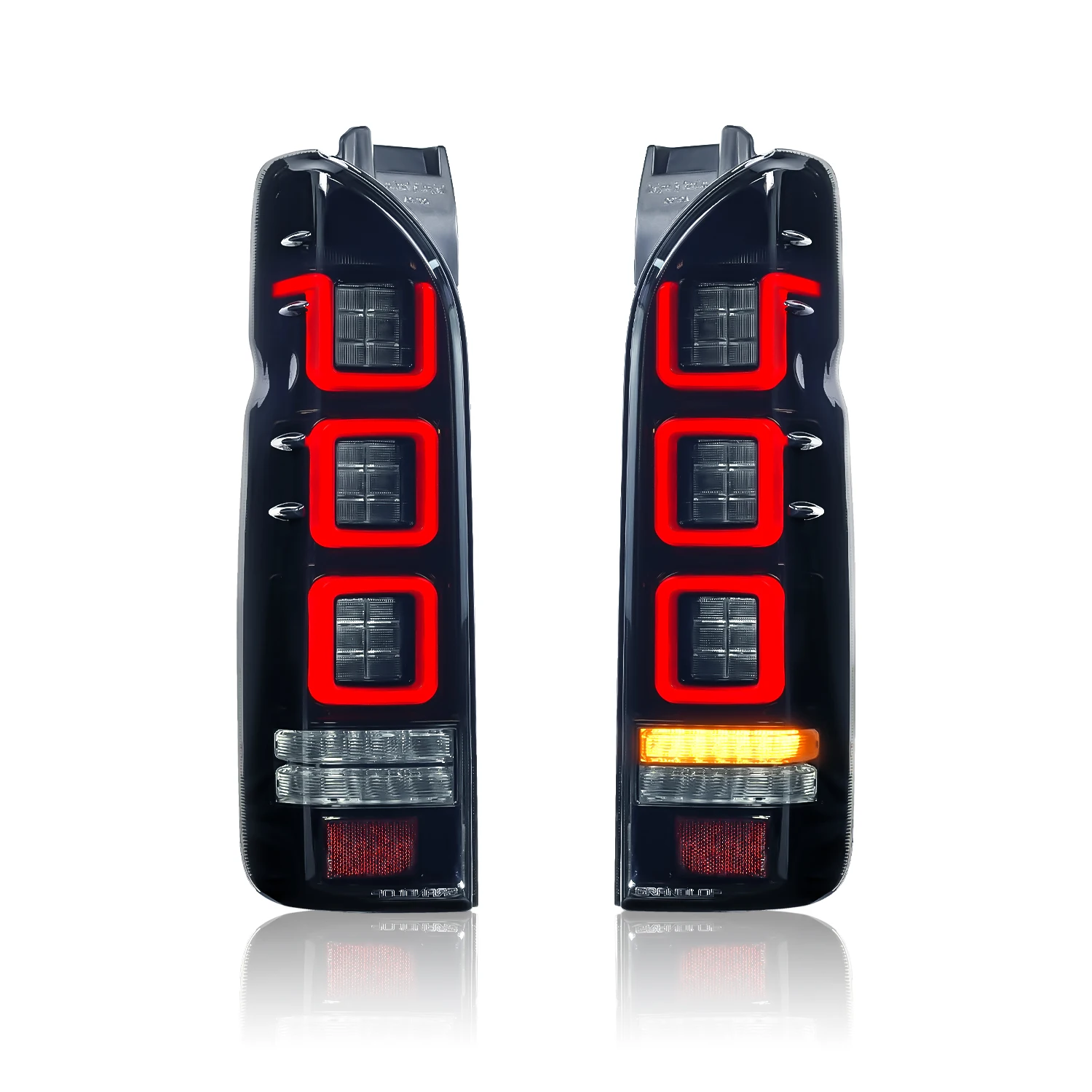 

Новые и водостойкие светодиодные задние фонари для Toyota Hiace 2005-2018 задний фонарь с последовательным указателем поворота для Hiace