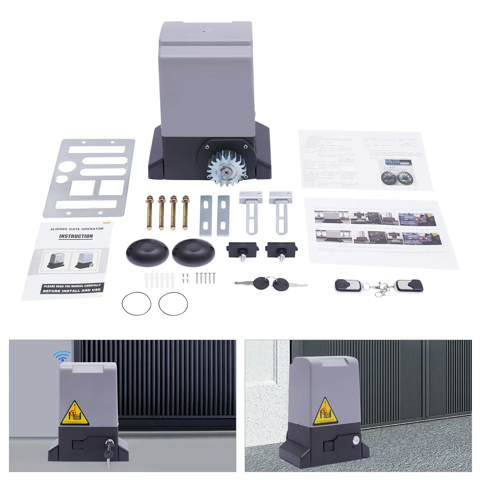 

6*1 м стойки или 750 Вт, 1400 об/мин, автоматический электрический комплект двигателя для раздвижных ворот/открытия дверей с комплектом двигателя для дистанционного открывания