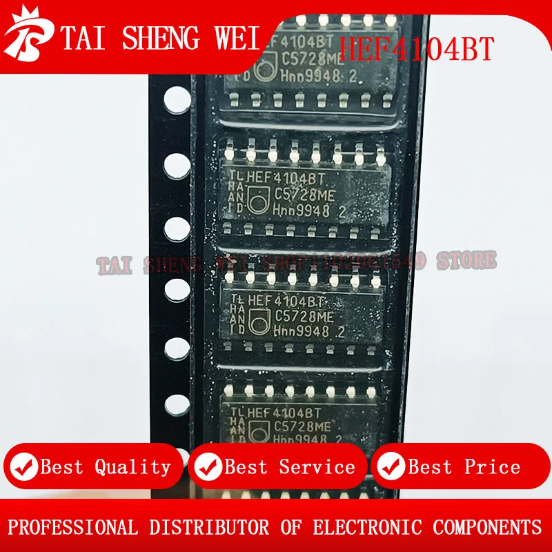 

10pcs HEF4104BT 4104 HEF4104 SOP16 voltage converter three-state output SOP-16 new original