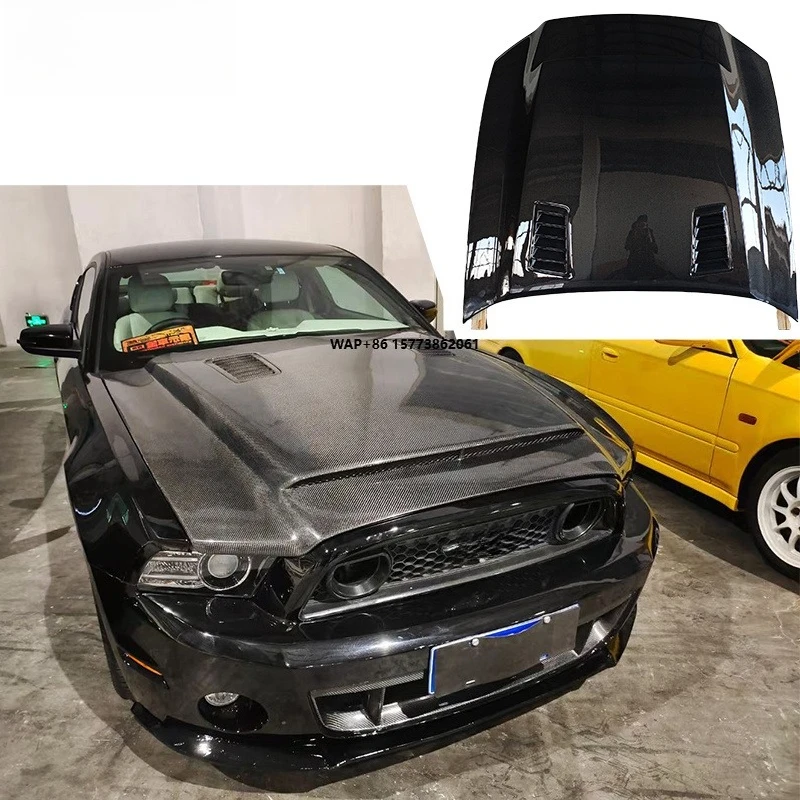 Mustang High Quality Carbon Fiber Engine Hood Engine Bonnet for Mustang 2013