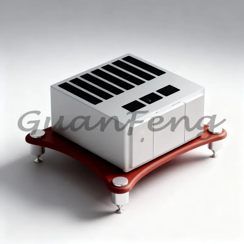 Power Amplifier Cabinet & Audio Speaker Stand, Equipment Shelf with Shock Absorber Foot Nails for Audio Gear