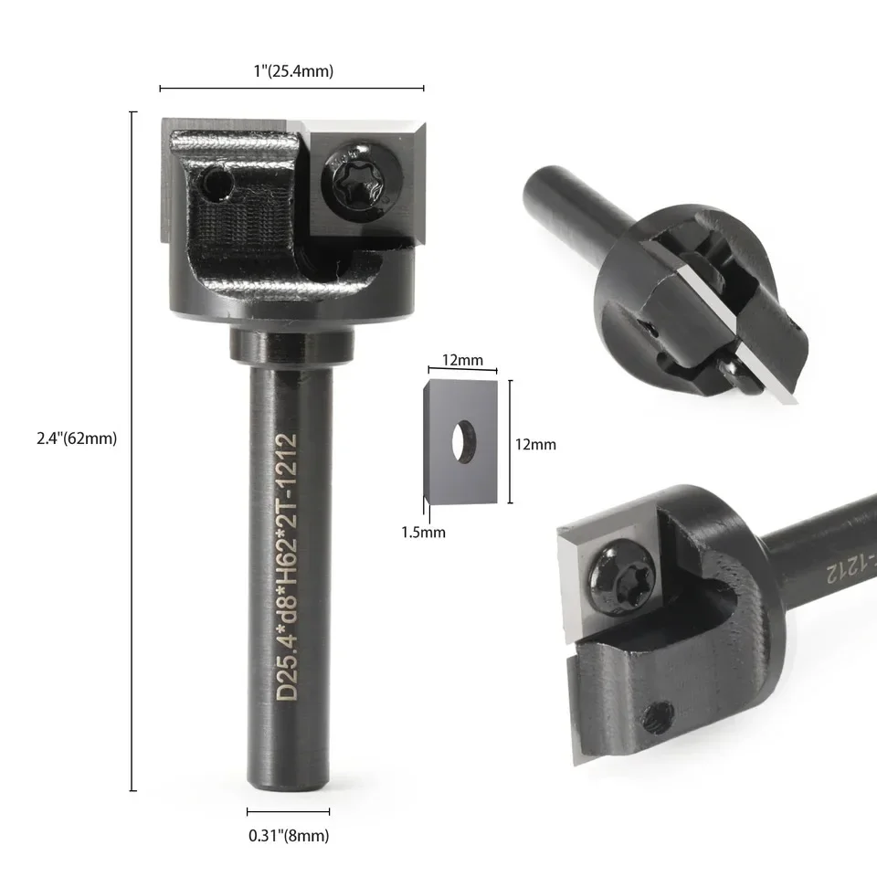 Numerical control spoiler surfacing router drill bit 1/4 