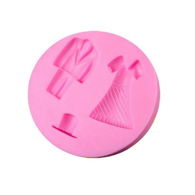 Clothes and Hats Chocolate Fondant Cake Candy Soap Silicone Moulds DIY Baking Decorating Tools for Dessert Cake