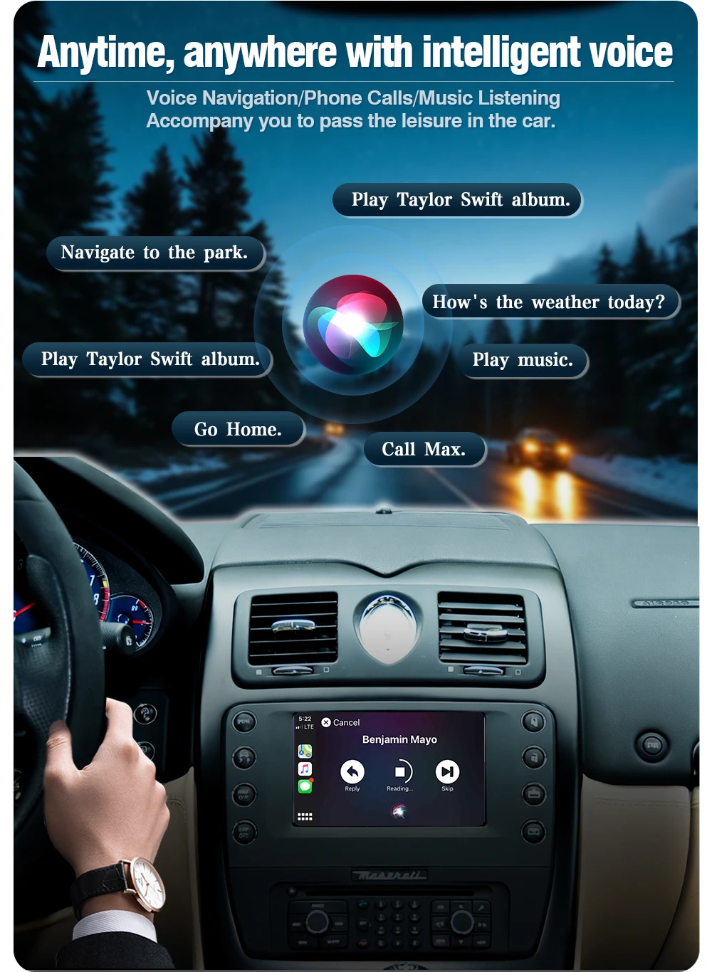 AUTOTOP Kabelloses Android Auto Carplay für Maserati Quattroporte GranTurismo GT GranCabrio Mirror Link GPS-Navigation Auto-Modul – Detail 12