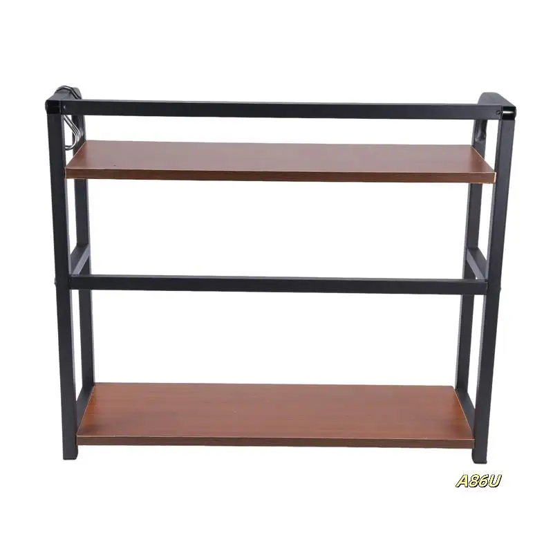 

Spice Rack Kitchen Storage Stand Multi-Layer Seasoning Organizer Condiment Organizer Kitchen Shelf Durable Easy To Use Black