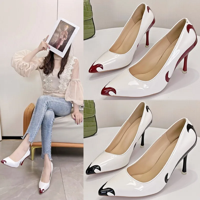 Pumps Women's Shoes Summer Trend Pointed Toe Stiletto Sandals Fashion Retro High Heel Banquet Paired With Skirts Wedding Shoes