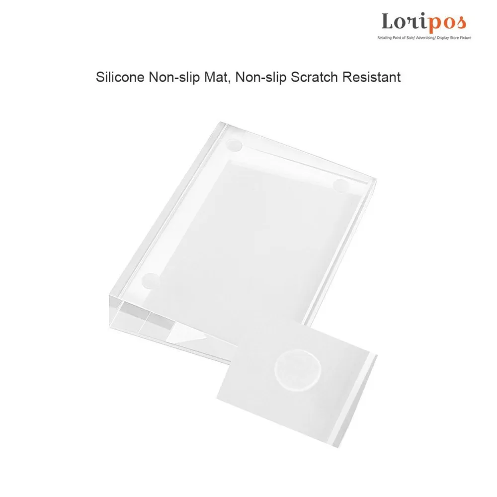 10x7cm Acrylic Label Holder Price Tag Displays Sign Holder Data Card Holder Table Top Sign Stand