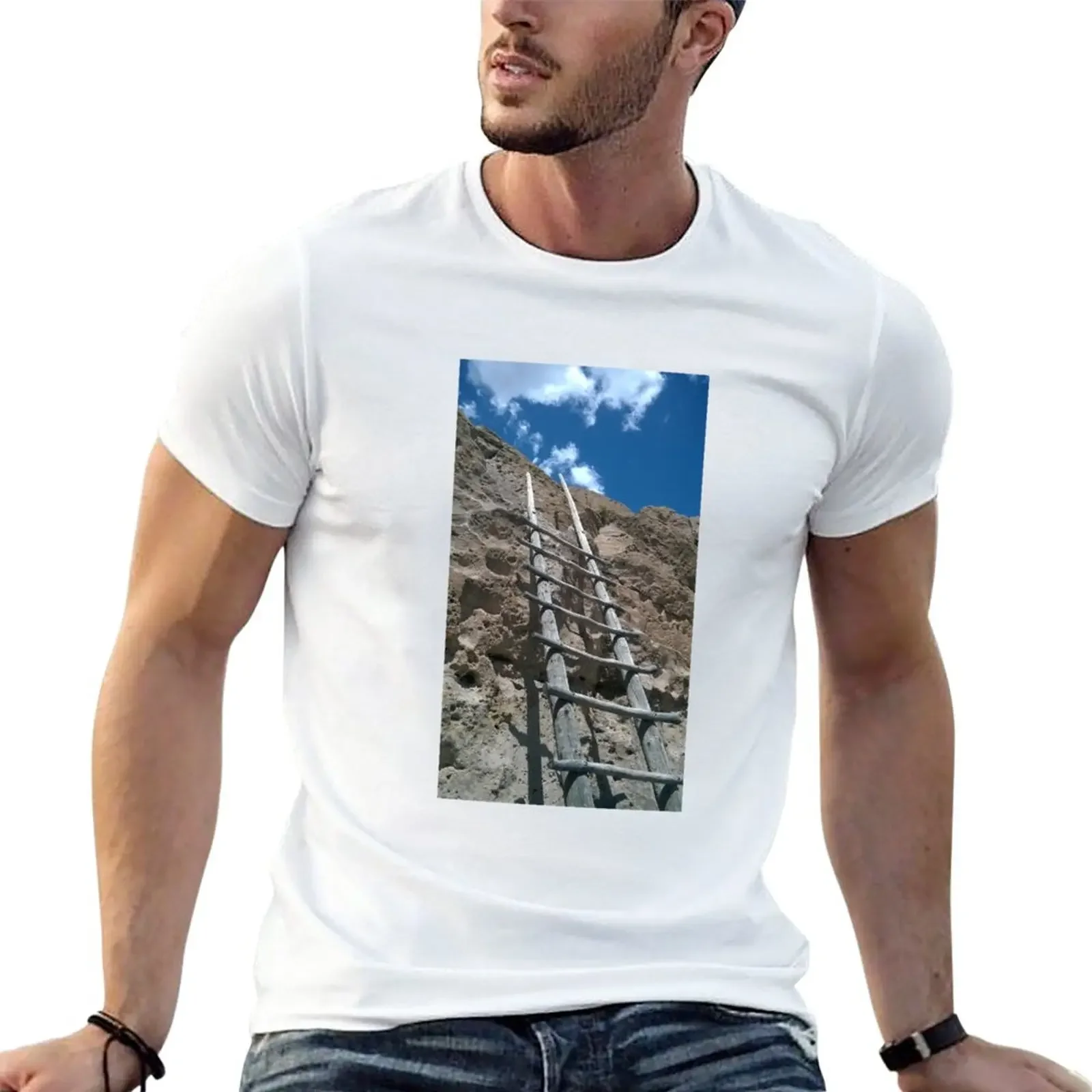 Ladder to the Sky, Bandelier National Monument T-Shirt customs plus size tops sublime mens graphic t-shirts