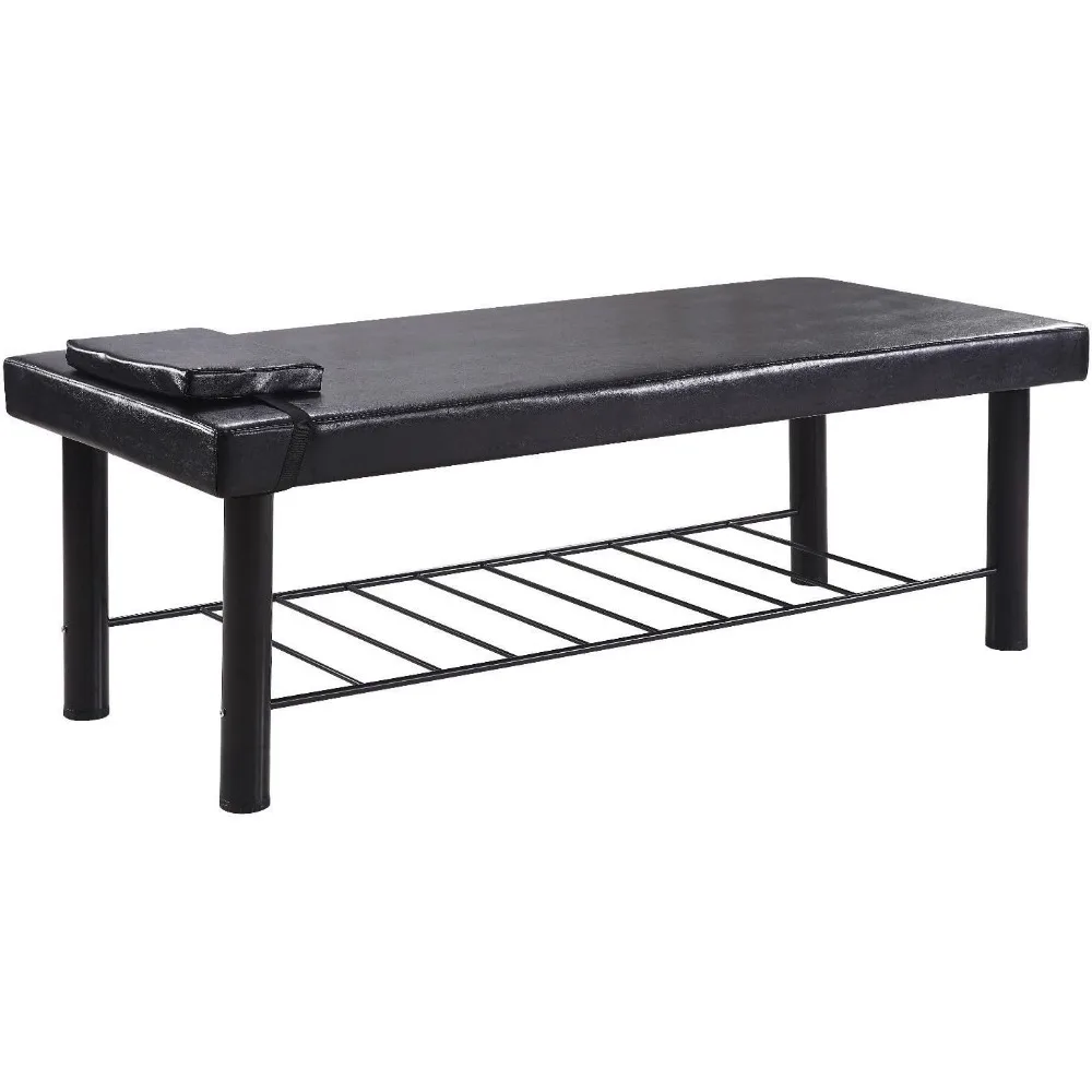 

75’’ Long 29.5” Wide Heavy Duty Stationary Massage Table Bed Physical Therapy Bed with Memory Foam Layer Salon Bed