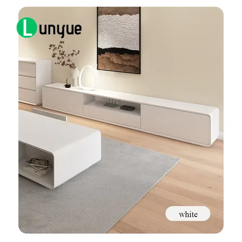 Modern Wooden TV Console Cabinet Storage Unit Living Room Furniture Latest Design Entertainment Center Stand for Home Decor