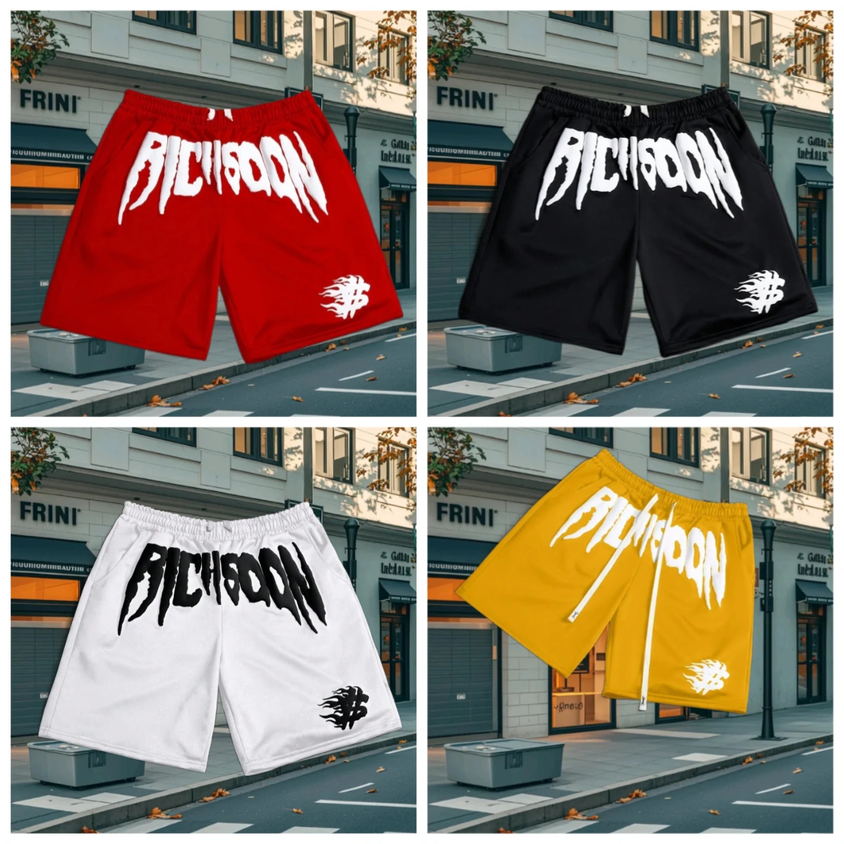 

Новые популярные трендовые мужские шорты для фитнеса и пляжа с принтом, повседневные, повседневные, спортивные, дышащие, быстросохнущие, впитывающие пот, мужские шорты