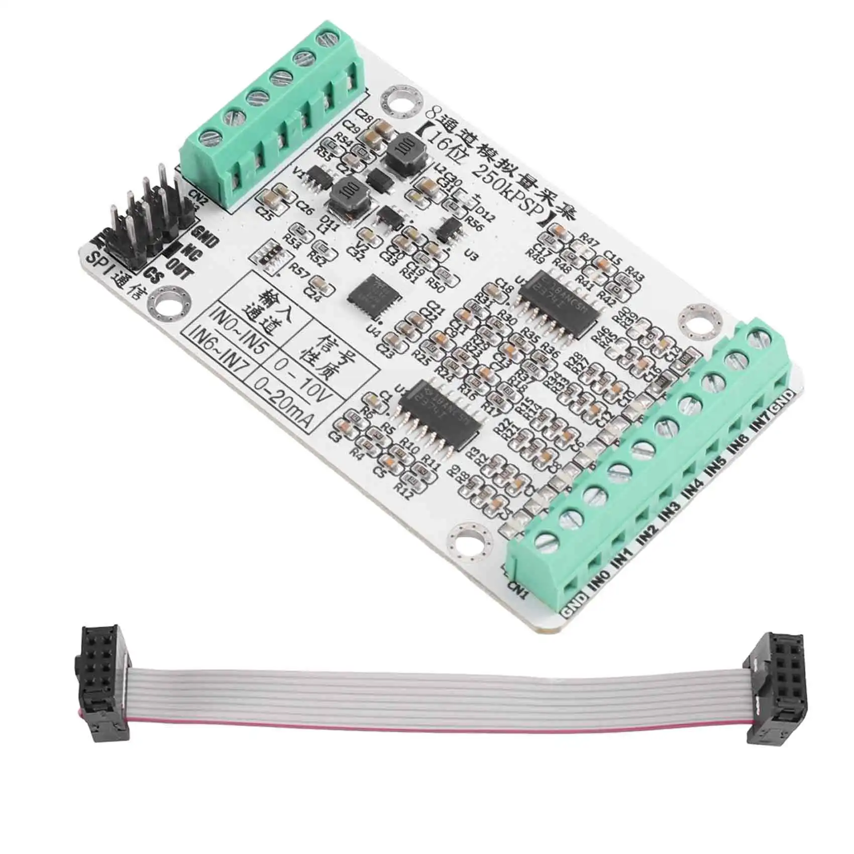 A02F-SPI Communication AD7689 High-Speed ADC Module Eight-Way Analog Voltage Acquisition 0-10V Module