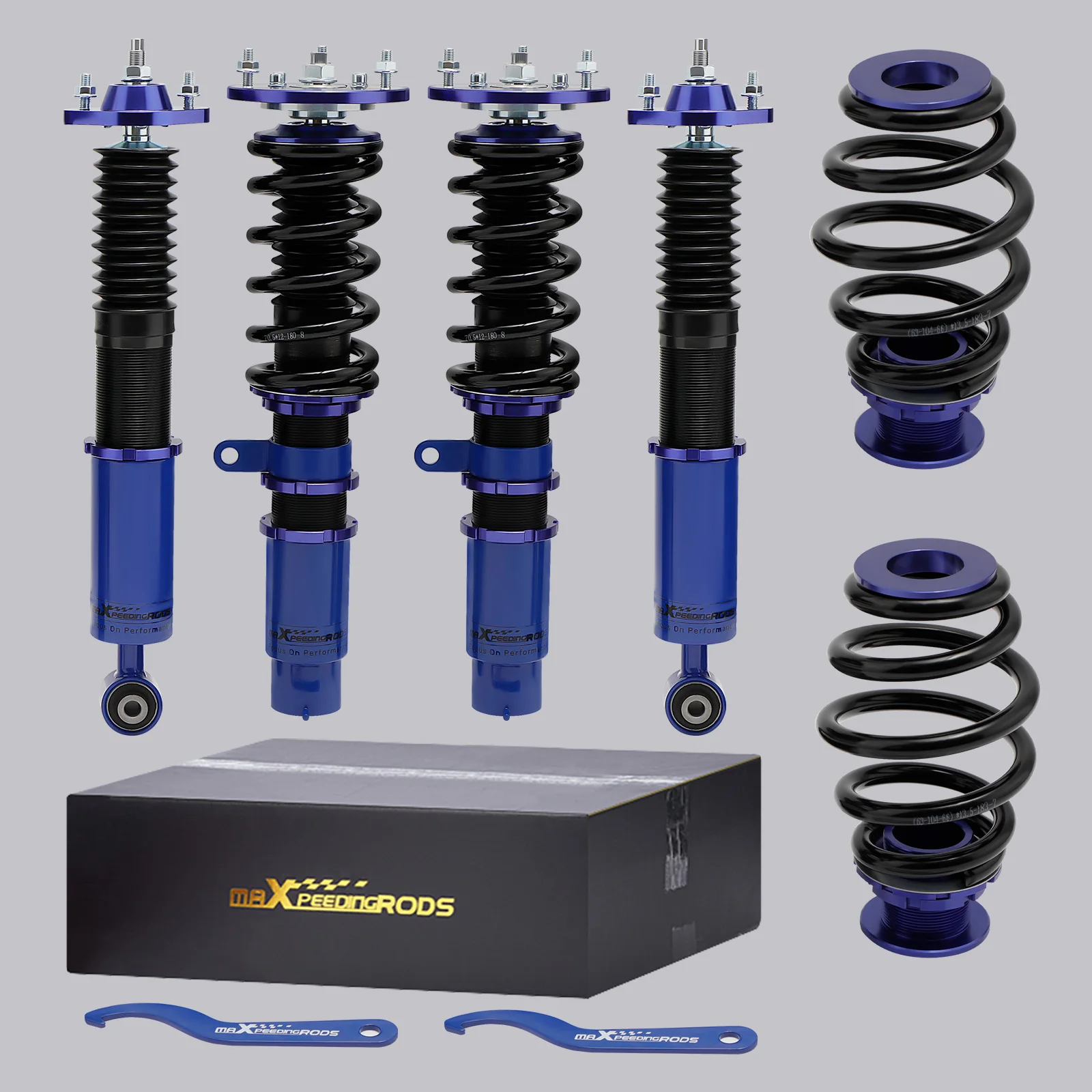 MaXpeedingrods Adj. Height Suspension Shock Absorber for BMW 3 E46 316i 325i 328i 330i 323i 325i 318d 320d 330d