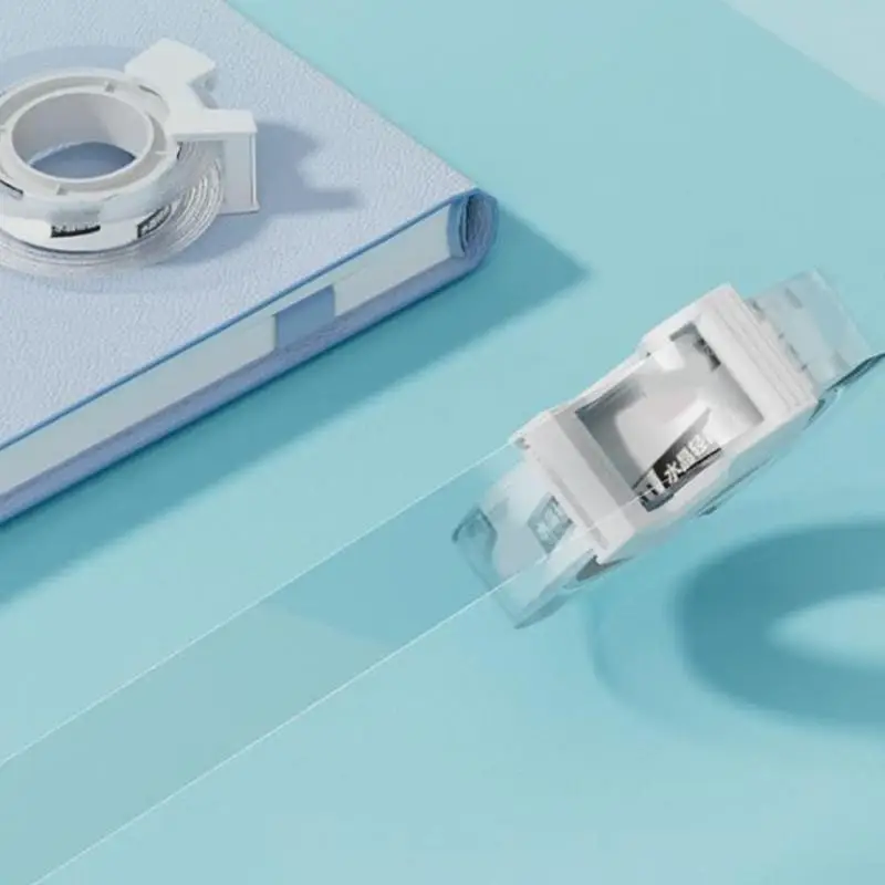 

96GE 2 Rolls Clear Tape with Tape Cutter Low Noise Packaging Tape Strong Adhesion