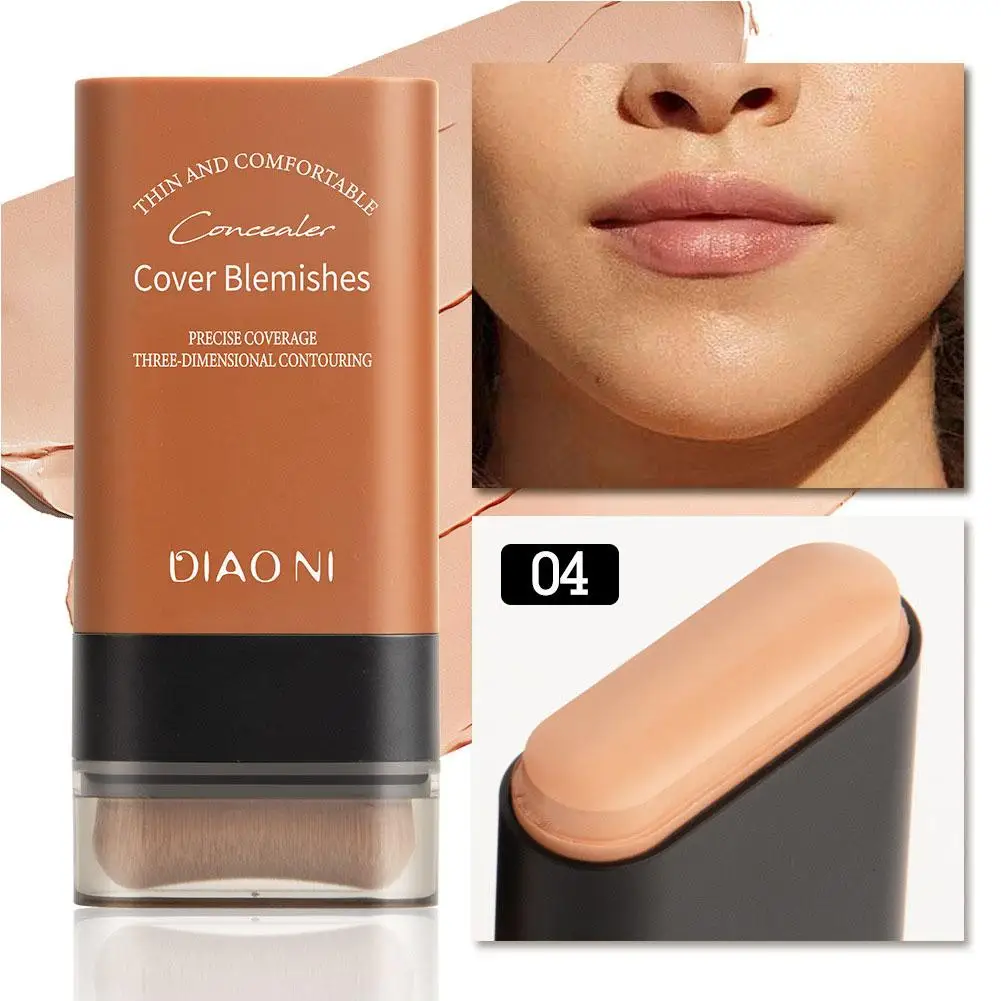 

Velvet Matte Foundation Stick Highly Malleable Long-lasting Cream Waterproof Coverage High Makeup Foundation R5E0