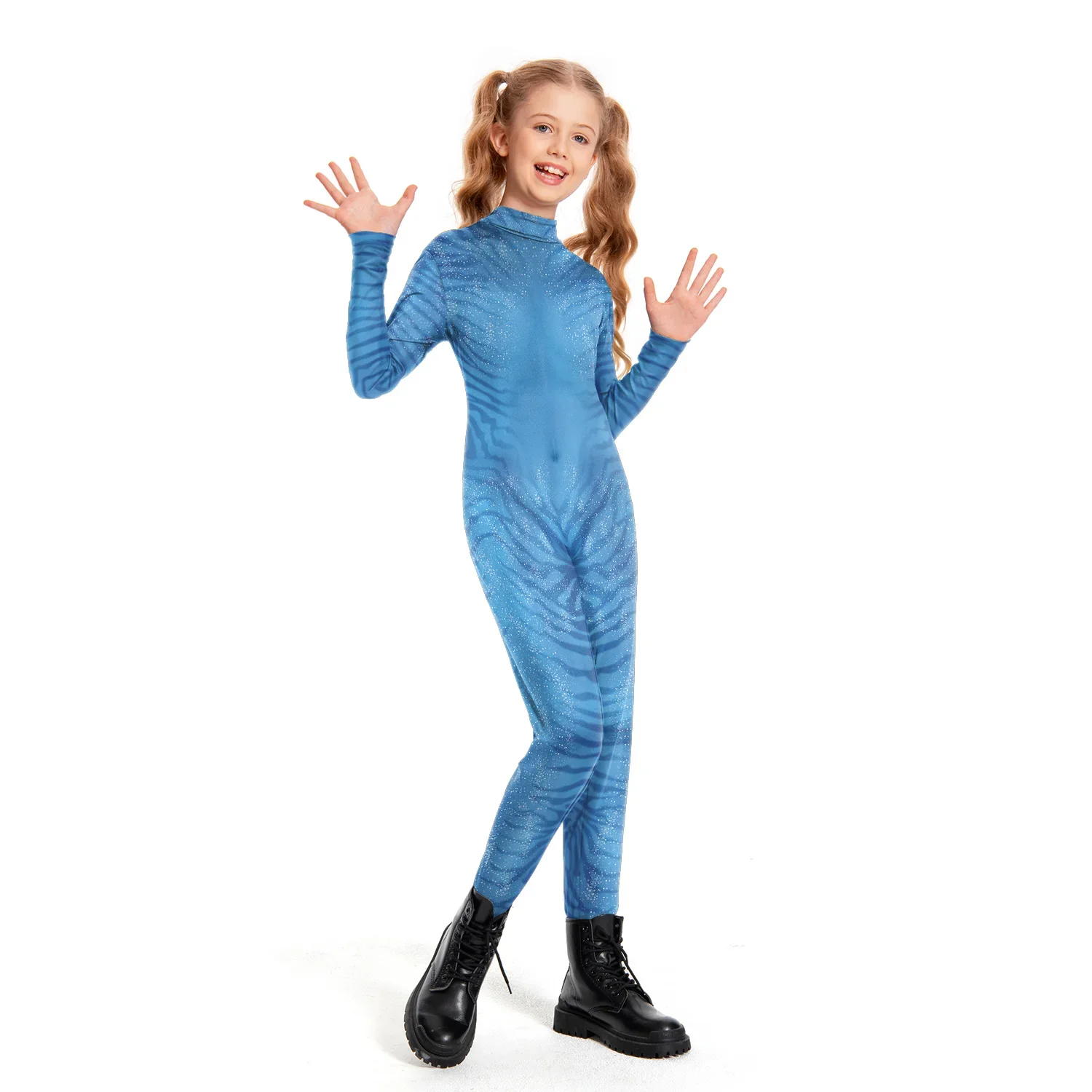 Avatar Familien-Outfits, Film-Avatar-Cosplay-Kostüm, 3D-Digitaldruck, Elastischer Zentai, Themenparty-Rollenspiel-Outfits – Detail 3