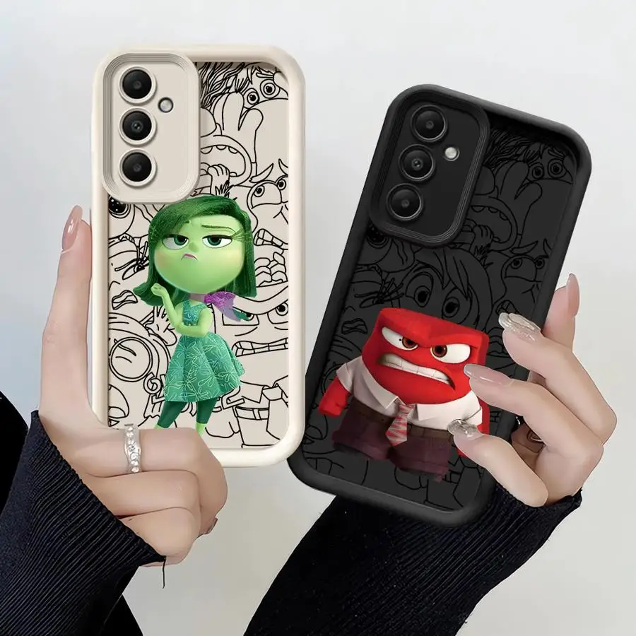 Cute Insides Out 2 Phone Case for Galaxy A15 A72 A52 4G 5G A25 A35 A55 A51 A73 A52s A53 A54 5G A71 4G Cover