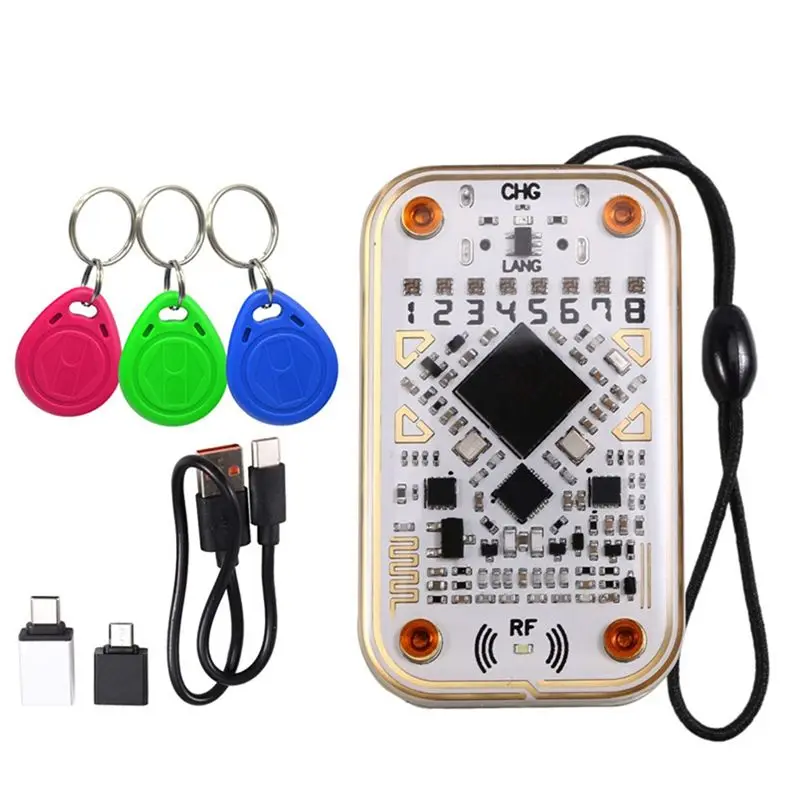 

В наличии: Мультипротокольный считыватель смарт-чипов RFID Chameleon Ultra+3XT5577, устройство для чтения и записи NFC, эмулятор смарт-карт и брелоков 125K 13.56M