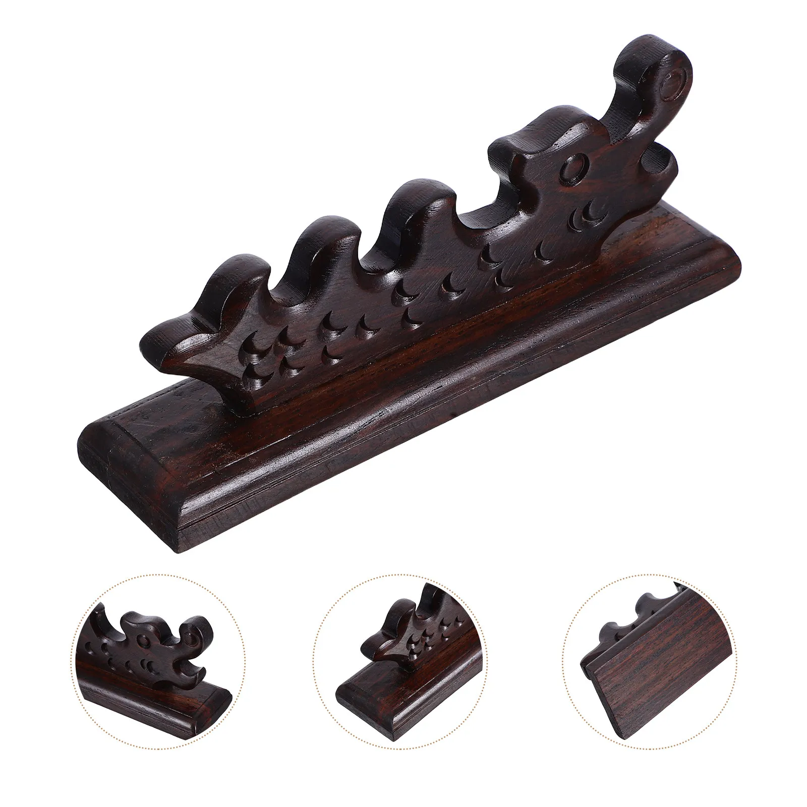 

Набор из 3 деревянных подставок для кистей в винтажном стиле, держатели для каллиграфических кистей, подставки для кистей для китайской живописи, аксессуары для рабочего стола