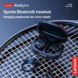 Bluetooth Lenovo-LP75ワイヤレスヘッドセット,防水スポーツイヤホン,ステレオ,ノイズリダクション,マイク付き,新品,5.3 tws