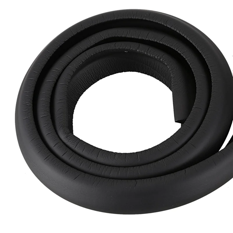 4Pcs 2M Children Protection Table Guard Strip Baby Safety Products Glass Edge Furniture Horror Crash Bar Corner(Black )