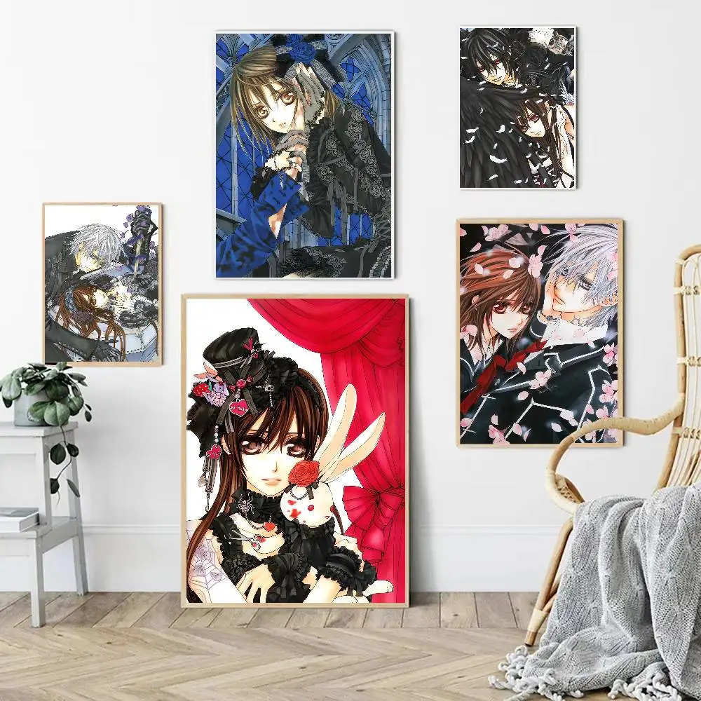 Anime Vampire Knight Aesthetic Poster Room Home Decoration Paintings Hanging Classic Birthday Gifts