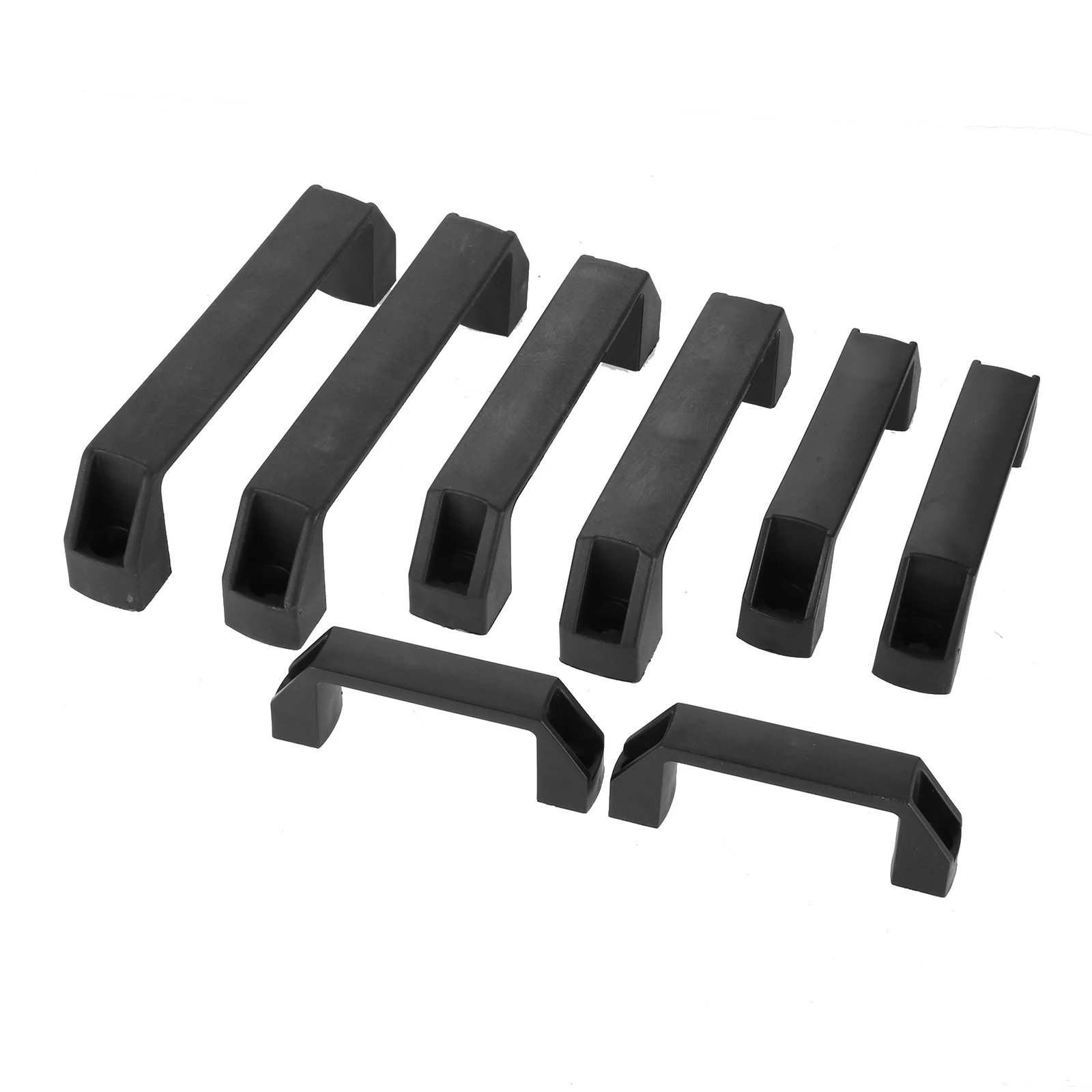 2pcs Nylon Pull Plastic Black Handle 90/120/150/180mm Mounting Hole fit Suitcase Box Luggage Machine Tool Furniture Door Drawer