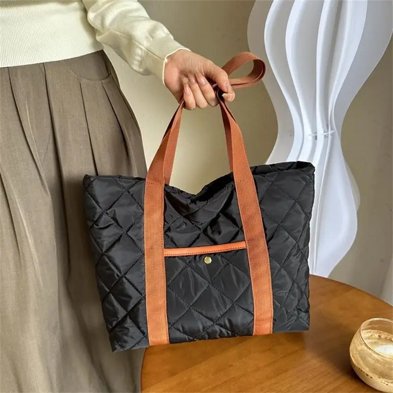 سعة كبيرة أسفل حقيبة كتف موضة حقيبة يد لينة البخاخ أمي حقيبة المرأة تخفيف عادية بسيطة حقيبة التخزين حقائب الكمبيوتر