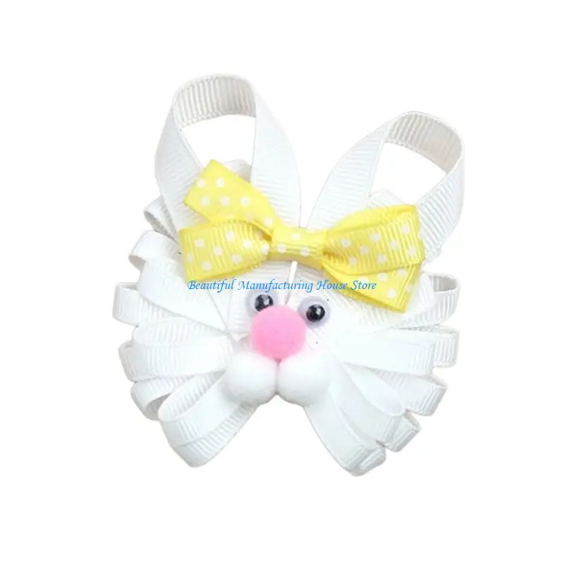 E56A Easter Spring Chick/Bunnies Hair Clip Side Barrette For Kids And Teens Festival