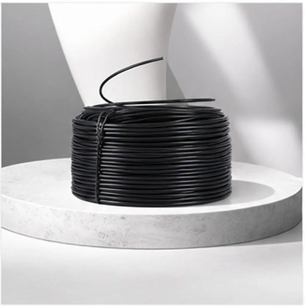 2 Rolls Galvanized Iron Wire Ties PVC Coated Durable Long-Lasting Electrical Cable Bundling Thick Strong Cable Ties