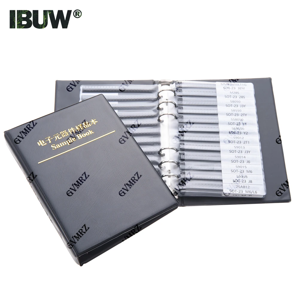 SMD Transistor triode Kit SOT23 Commonly Assorted Sample Book Chip Triode SOT23 S8050 S8550 S9012 TL431 BC847 MMBT2222 Component