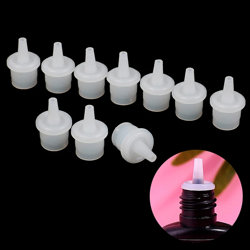 10pcs Universal Eyelash Glue Blocking Needle Replacement Bottle Mouth Head Extended Glue Anti-blocking Eyelash Extension Tool